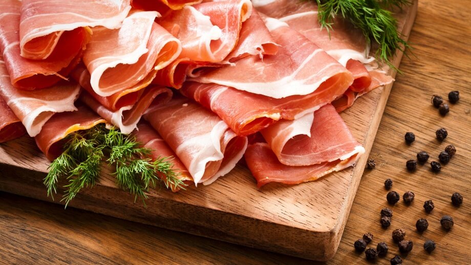 Sala degustazione del Salumificio La Perla